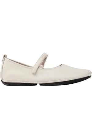 Camper Sko, Dame, Hvid, 41 EU, Læder, Elegant Mary Jane Ballet Flats