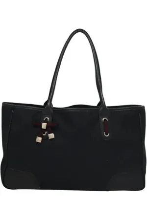 Gucci Pre-owned, Dame, Sort, ONE SIZE, Uld, Pre-owned Canvas gucci-tasker