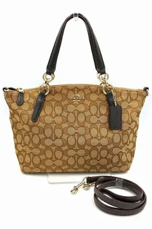 Coach Pre-owned, Dame, , ONE SIZE, Uld, Pre-owned canvas håndtasker