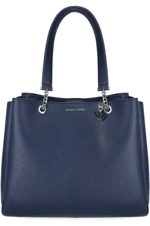 Emporio Armani Taske, Dame, Blå, ONE SIZE, Uld, Marineblå Charme Indkøbstaske
