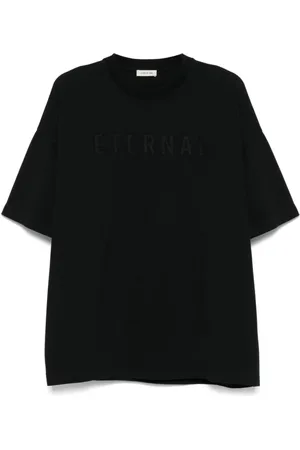 FEAR OF GOD Top, Herre, Sort, L, Sort Crew Neck Kort Ærmer