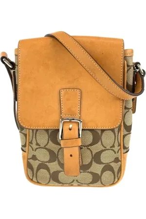 Coach Pre-owned, Dame, , ONE SIZE, Uld, Pre-owned Canvas skuldertasker