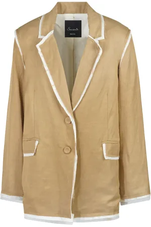 SOUVENIR Jakke, Dame, , S, Linned, Twill og linned blazer med revers