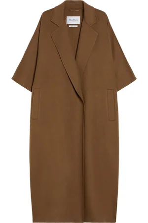 Max Mara Frakke, Dame, Brun, S, Uld, Stilfuld Læder Gitano Håndtaske