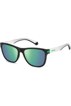 Polaroid Tilbehør, unisex, Sort, 56 MM, Sporty Square Solbriller med Gummieindsatser