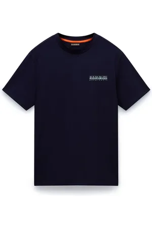 Napapijri Top, Herre, Blå, L, Bomuld, Kortærmet Grafisk T-shirt