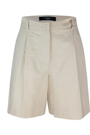 Max Mara Shorts, Dame, , S, Bomuld, Bomuld Linned Bukser