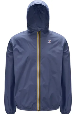 K-Way Jakke, Herre, Blå, 3XL, Vandafvisende Claude Jakke