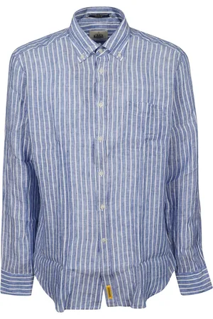 B.D.BAGGIES Skjorte, Herre, Blå, S, Linned, Linnedskjorter til kvinder