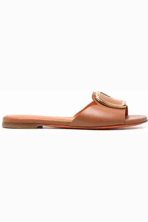 santoni Sko, Dame, Brun, 38 EU, Uld, Stilfulde Tøfler til Daglig Komfort