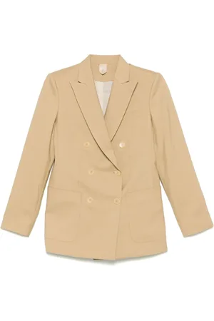 Max Mara Jakke, Dame, , M, Dobbeltbrystet Jakke med Lommer