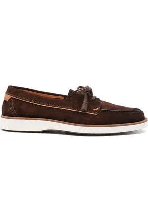 santoni Sko, Herre, Brun, 40 EU, Uld, Stilfuld Østers Loafer i Detroit
