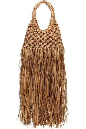 Hibourama Taske, Dame, Brun, ONE SIZE, Mellem Fringe Håndtaske Vannifique Stil
