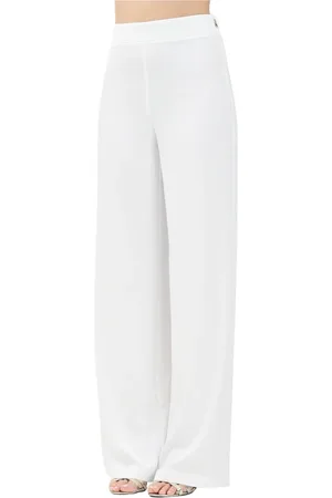 Patrizia Pepe Bukser, Dame, Hvid, XS, Polyester, Hvide elegante bukser til kvinder
