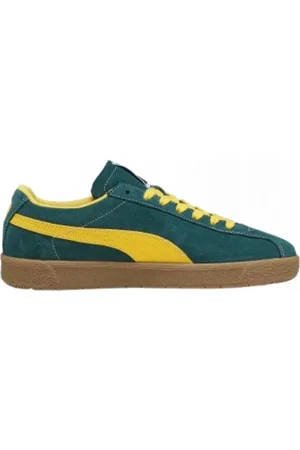 PUMA Sko, Herre, Grøn, 43 EU, Læder, Klassiske Lædersneakers