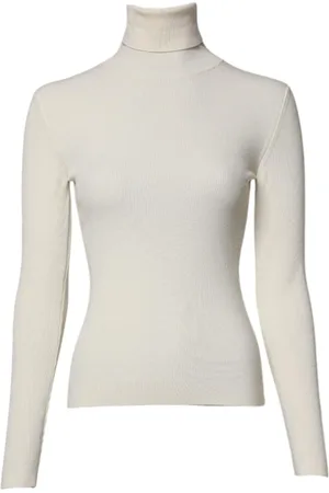 Dolce & Gabbana Strik, Dame, , 2XS, Uld, Luksus Uld Turtleneck Pullover Sweater