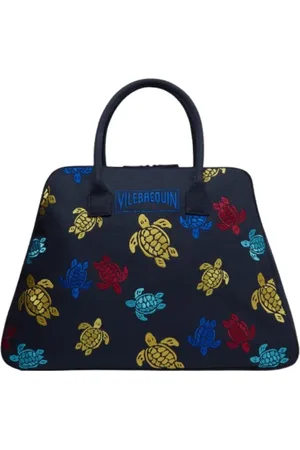 Vilebrequin Taske, Dame, Flerfarvet, ONE SIZE, Bomuld, Canvas Taske Multifarvet Skildpadder Dans