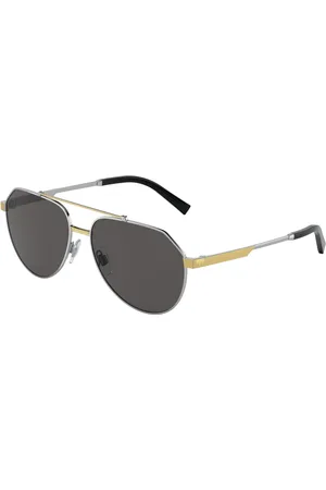 Dolce & Gabbana Tilbehør, Herre, Grå, 59 MM, Uld, Stilfulde solbriller til kvinder
