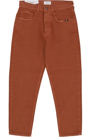 AMISH Bukser, Herre, Brun, W30, Bomuld, Mørk Beige Slim Fit Jeans
