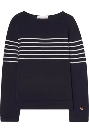 BUSNEL Strik, Dame, Blå, M, Bomuld, Carrie Sweater