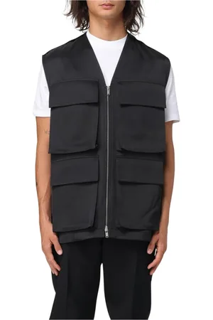 Jil Sander Jakke, Herre, Sort, M, Sort Jakkevest Moderne Luksusstil