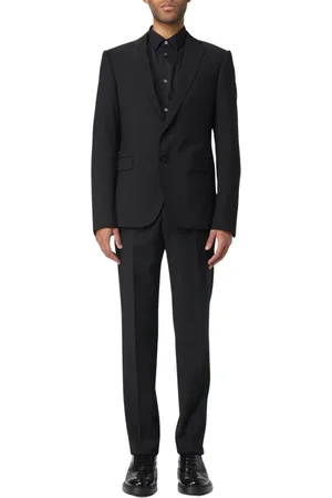 Emporio Armani Jakkesæt, Herre, Sort, XL, Uld, Blå SlimFit Formelt Jakkesæt