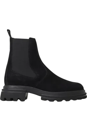 Hogan Sko, Dame, Sort, 36 EU, Uld, Chunky Sole Chelsea Ankelstøvler