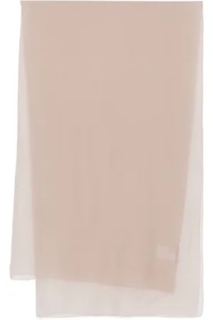 Alberta Ferretti Tilbehør, Dame, Lyserød, ONE SIZE, Elegant Beige Silketørklæde