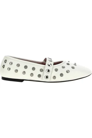 Stella McCartney Sko, Dame, Hvid, 36 1/2 EU, Hvide Ballet Flats til Kvinder