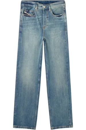 Diesel Jeans, Herre, Blå, W32, Bomuld, Afslappede Jeans D-Macro Blå
