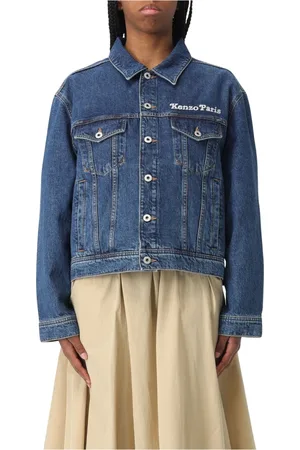 Kenzo Jakke, Dame, Blå, M, Denim, Stone Trucker Jacket