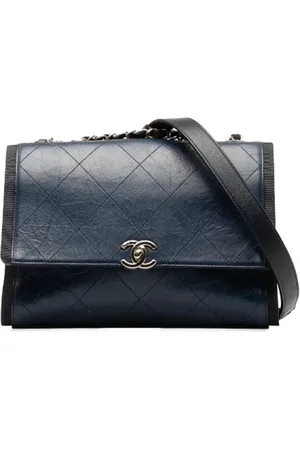 CHANEL Pre-owned, Dame, Blå, ONE SIZE, Uld, Pre-owned Laeder chanel-tasker