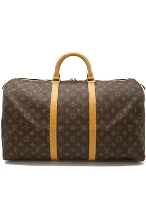 LOUIS VUITTON Pre-owned, Dame, Brun, ONE SIZE, Tyl, Pre-owned Canvas rejsetasker