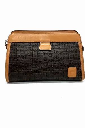 Bally Pre-owned, Dame, Brun, ONE SIZE, Tyl, Pre-owned Canvas clutches