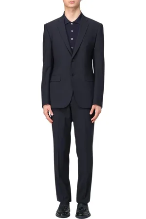 Emporio Armani Jakkesæt, Herre, Blå, XS, Uld, Blå Stilfuldt To-Delt Dragt