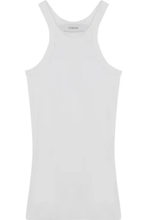 Sportmax Top, Dame, Hvid, S, Uld, Stilfuld Tank Top til Kvinder