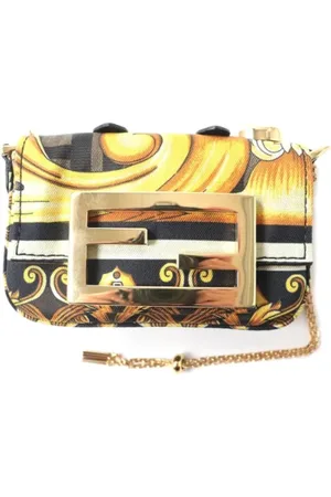 Fendi Pre-owned, Dame, Flerfarvet, ONE SIZE, Uld, Pre-owned Canvas fendi-tasker