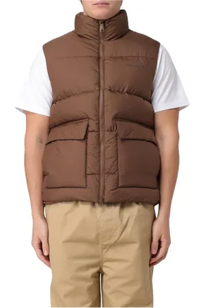 Carhartt Jakke, Herre, Grøn, S, Uld, Brun Puffer Vest Stilfuld og alsidig