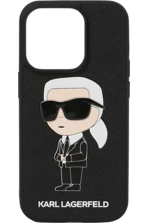 Karl Lagerfeld Tilbehør, Herre, Sort, ONE SIZE, Uld, iPhone 13 Pro Max Etui Design
