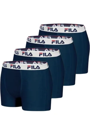 Fila Undertøj, Herre, Brun, XL, Bomuld, Herre Boxershorts Pakke med 4