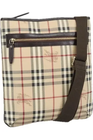 Burberry Pre-owned, Dame, , ONE SIZE, Uld, Pre-owned Laeder skuldertasker