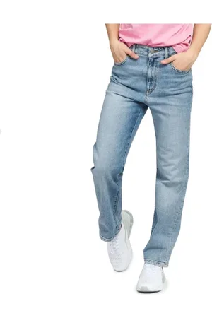 Guess Jeans, Dame, Blå, W29, Logo Jeans til Kvinder