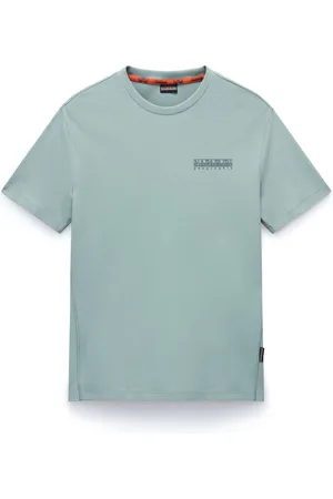 Napapijri Top, Herre, Blå, S, Bomuld, Kortærmet Bomuld T-shirt