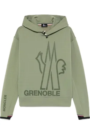 Moncler Sweathshirts & Hoodies, Dame, Grøn, L, Uld, Stilfuldt Strik til Mænd og Kvinder