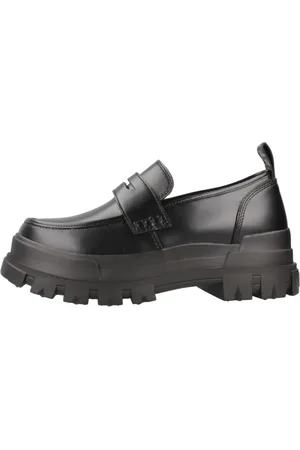 Buffalo Sko, Dame, Sort, 40 EU, Veganske Loafers i Asfaltstil
