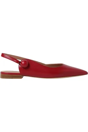 MALONE SOULIERS Sko, Dame, Rød, 38 EU, Læder, Røde Læder Ballet Flats