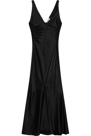 Sportmax Kjole, Dame, Sort, 2XS, Lang Kvindedragt Elegant Stil