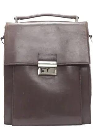 Fendi Pre-owned, Dame, Brun, ONE SIZE, Uld, Pre-owned Laeder hndtasker