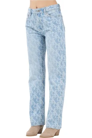 Calvin Klein Jeans, Dame, Blå, W30, Denim, Logo CK Denim Jeans Kvinders Mode