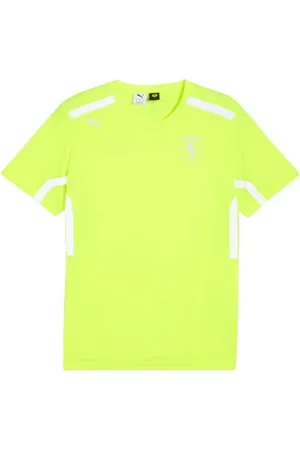 PUMA Sport, Herre, Gul, M, Kortærmet Gul Fluorescerende T-shirt